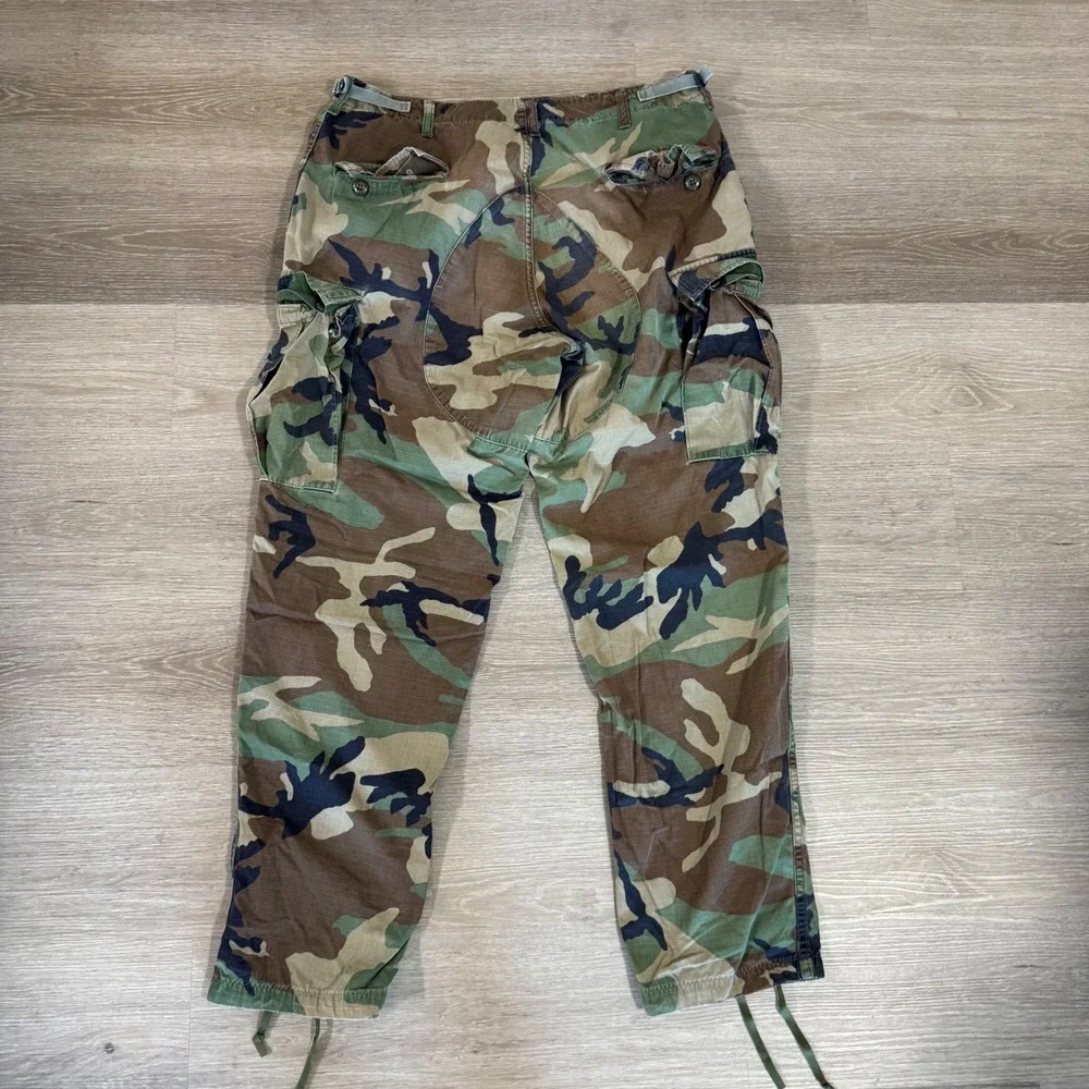Vtg Propper International Cargo Pants Mens Small Long Camo BDU Military Ripstop